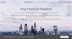 Desktop Screenshot of partnerswealthmanagement.co.uk